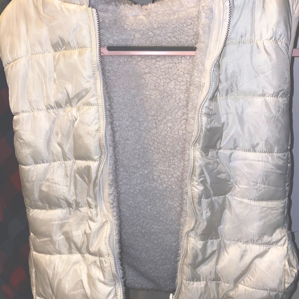 White puffer vest!